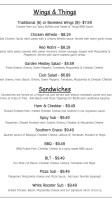 Gary's Pizza menu