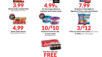 Hy-vee menu