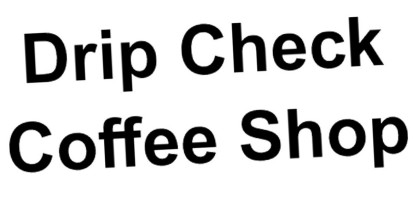 Drip Check Coffee Shop logo