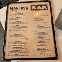 Martin's Cocina Y Cantina menu
