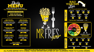 Mr Fries Man menu