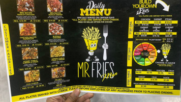 Mr Fries Man menu