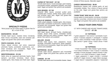 Sushi At The Park menu