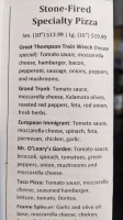 Mill Town Grill menu