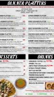 Lebanon Cafe menu