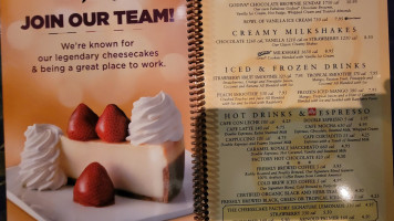 The Cheesecake Factory menu