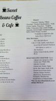 Sweet Beans Coffee House menu
