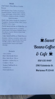 Sweet Beans Coffee House menu
