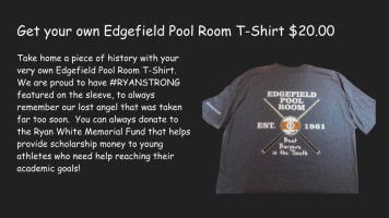 Edgefield Pool Room menu