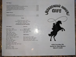 Horseman's Haven Cafe menu