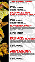Fishburger menu