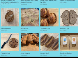 Rhythm Bakery menu