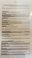 Tap Thai Cuisine menu