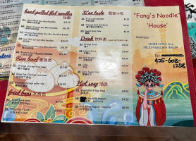 Fang's Noodle House Miàn Guǎn menu
