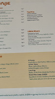Canje menu