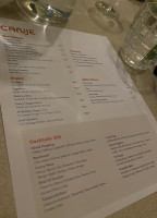 Canje menu