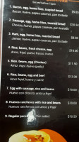 Taurus Grill (bbq) menu