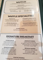 Waffle Shop menu