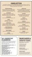 Waffle Shop menu