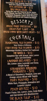 De Kelder Speakeasy menu