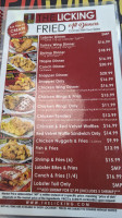 The Licking Orlando menu