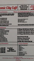 Atomic City Cafe' Llc menu