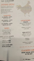 The Cluckery menu