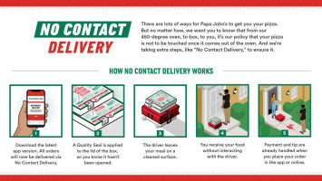 Papa Johns Pizza menu