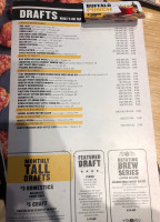 Buffalo Wild Wings menu
