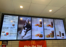 McDonald's menu
