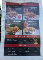 Raising Cane's Chicken Fingers menu