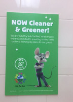 Chuck E. Cheese menu