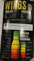 Buffalo Wild Wings menu