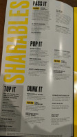 Buffalo Wild Wings menu