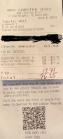 Red Lobster menu