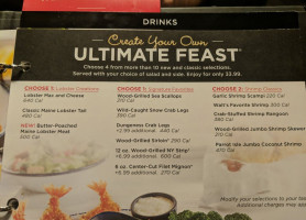 Red Lobster menu
