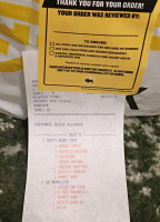 Buffalo Wild Wings menu