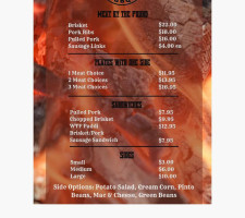 Stout House menu