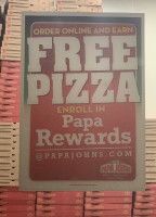Papa Johns Pizza menu