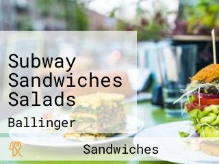 Subway Sandwiches Salads