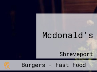 Mcdonald's