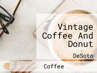 Vintage Coffee And Donut