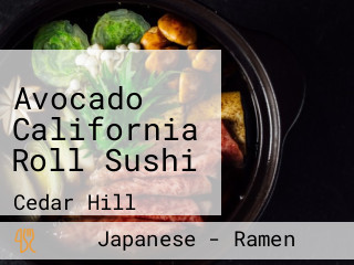 Avocado California Roll Sushi