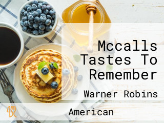 Mccalls Tastes To Remember