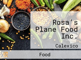 Rosa's Plane Food Inc.