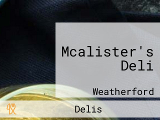 Mcalister's Deli