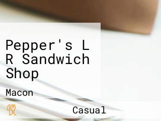 Pepper's L R Sandwich Shop