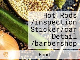 Hot Rods /inspection Sticker/car Detail /barbershop