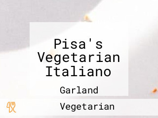 Pisa's Vegetarian Italiano