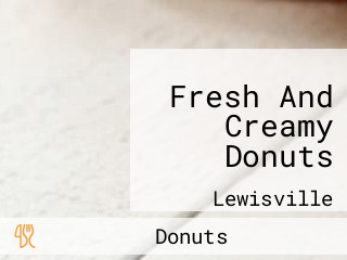 Fresh And Creamy Donuts